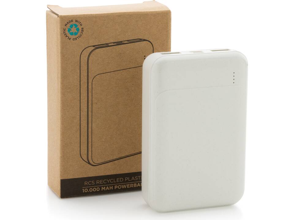 Batterie de secours 10.000 mAh en plastique recyclé RCS 3