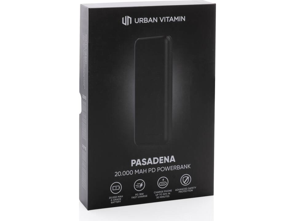 Powerbank 20.000 mAh 18W Pd Urban Vitamin Pasadena 5