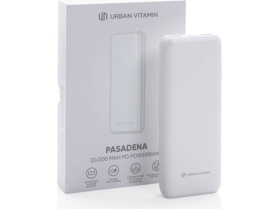 Powerbank 20.000 mAh 18W Pd Urban Vitamin Pasadena 16