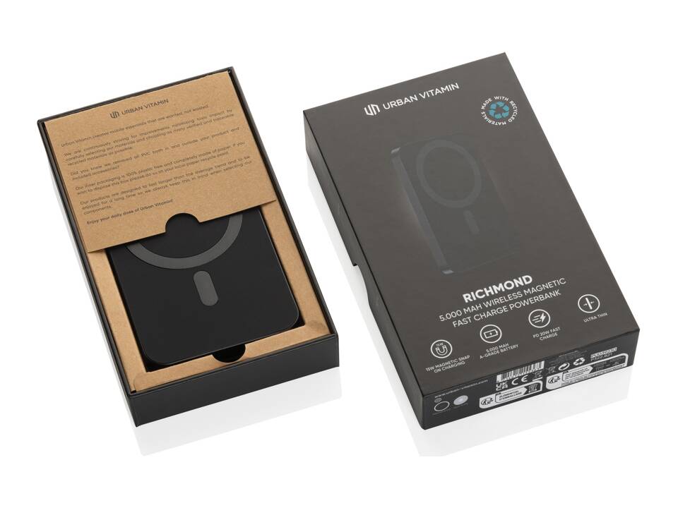 Powerbank 5000mAh en plastique/alu RCS UrbanVitamin Richmond 16