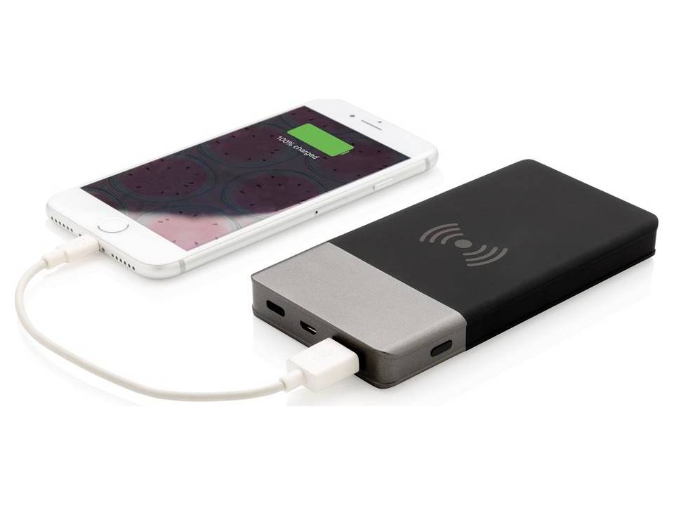 Powerbank 5000 mAh et induction 5W finition gomme 4