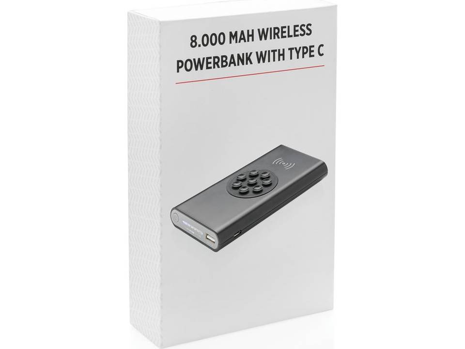 Batterie de secours 8000 mAh type C et induction 2
