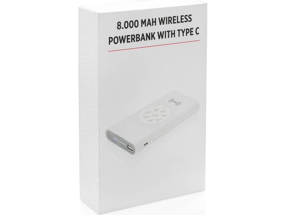 Batterie de secours 8000 mAh type C et induction 9