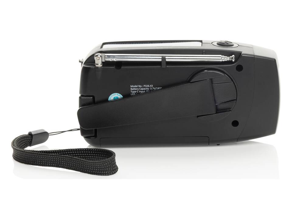 Radio d'urgence en plastique recyclé RCS RescueWave 5