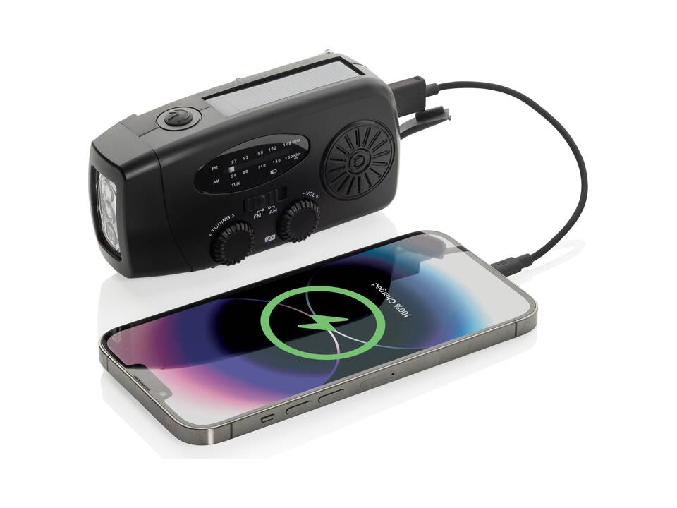 Radio d'urgence en plastique recyclé RCS RescueWave 7