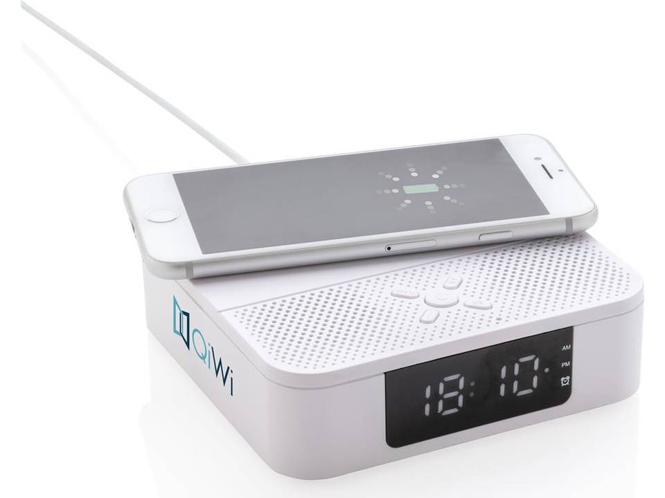 Enceinte avec chargeur à induction 5W et réveil 3