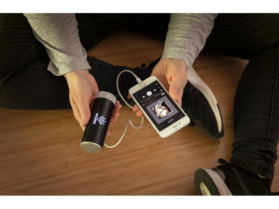 Enceinte et powerbank 2 en 1 lumineuse 9