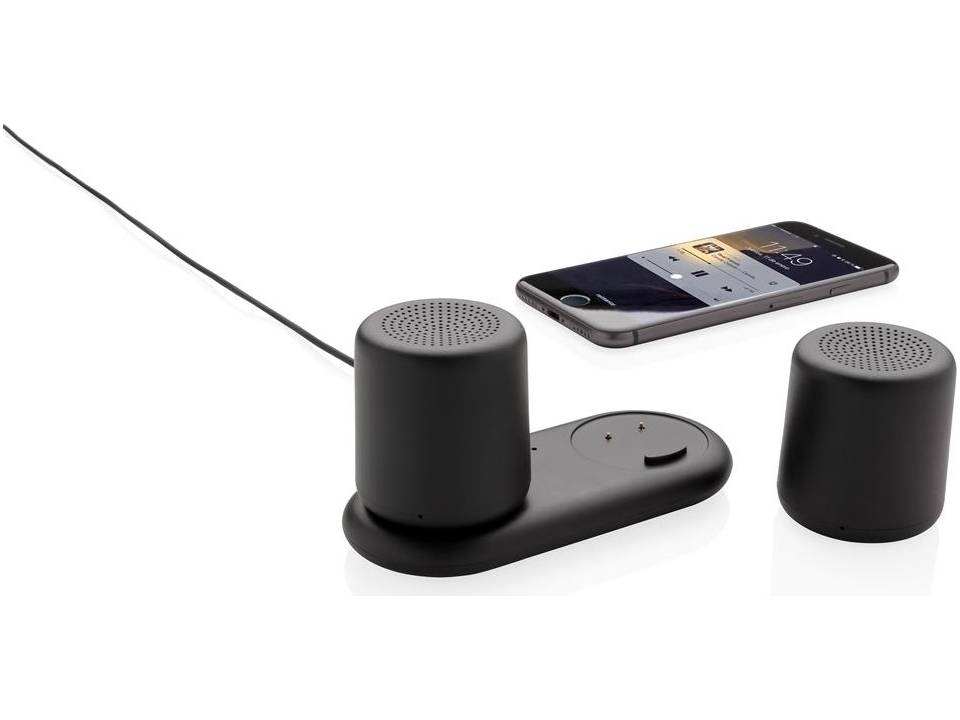 Double enceinte à charge sans fil 4