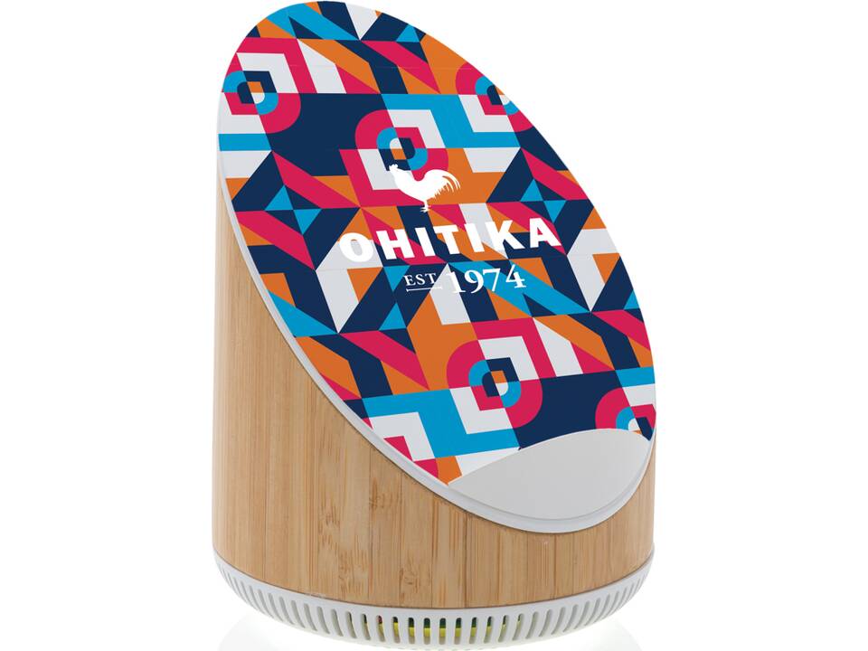 Enceinte 5W en bamboo avec chargeur sans fil 15W Ovate 6