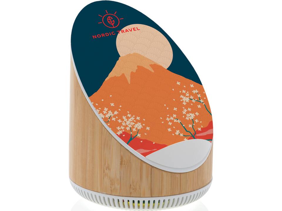 Enceinte 5W en bamboo avec chargeur sans fil 15W Ovate 9