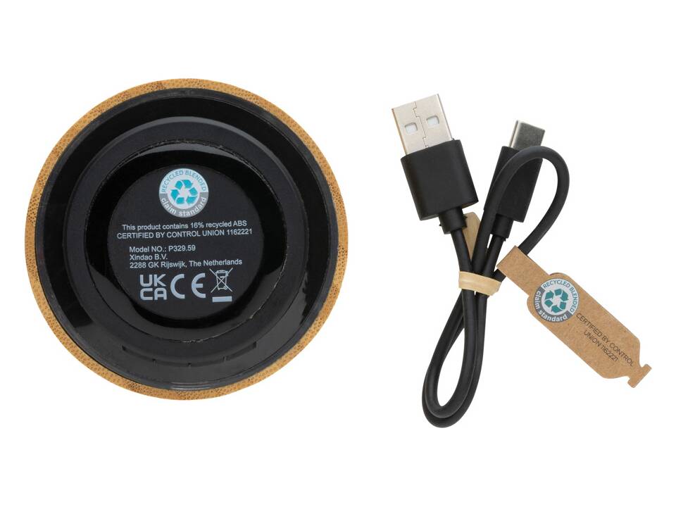 Enceinte 3W en bambou FSC® et ABS RCS 5