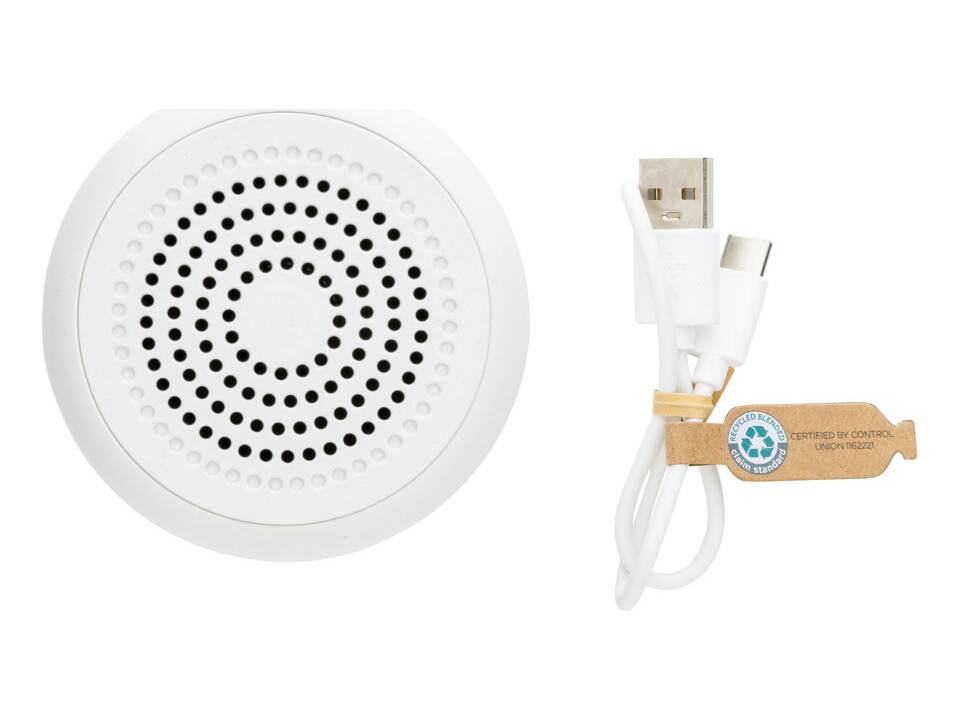 Enceinte sans fil 5W en plastique recyclé certifié RCS 12