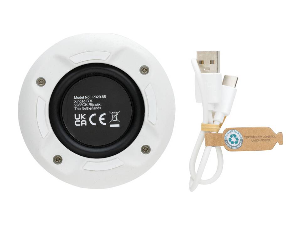 Enceinte sans fil 5W en plastique recyclé certifié RCS 13
