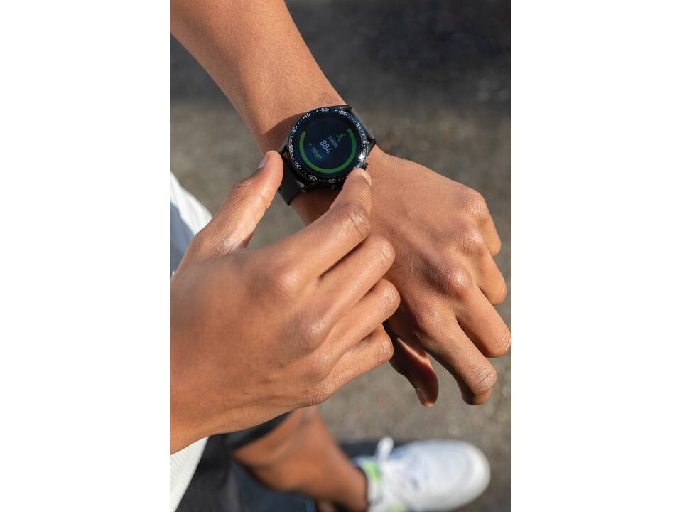 Montre connectée ronde en TPU recyclé RCS 11