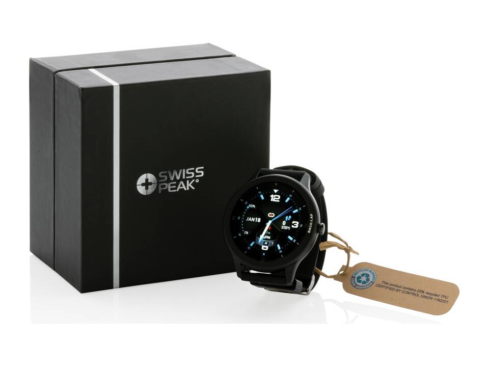 Montre connectée en TPU recyclé RCS Swiss Peak 14