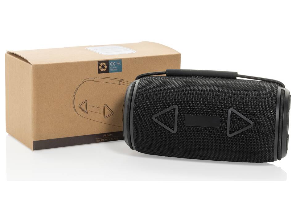 Enceinte 16W étanche IPX4 en plastique recyclé RCS Prisma 12