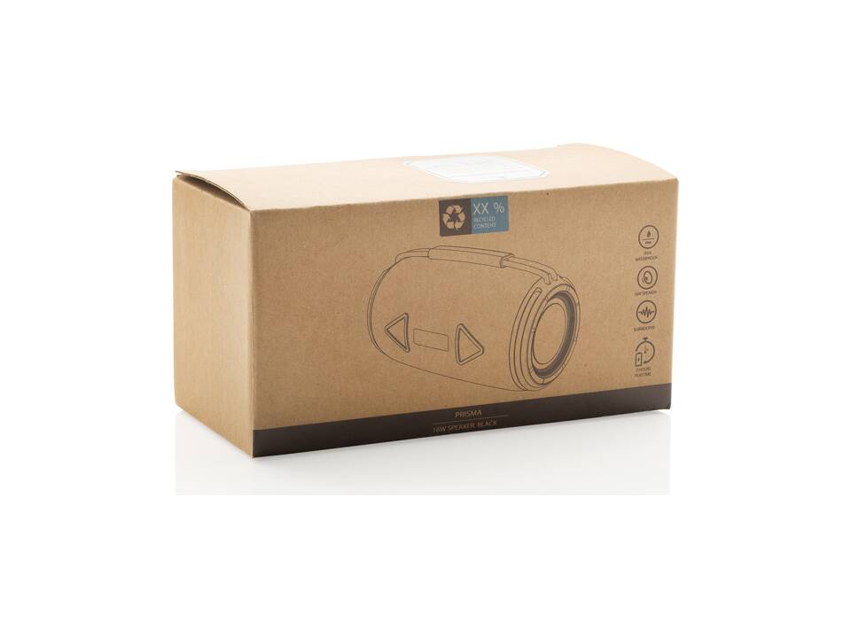 Enceinte 16W étanche IPX4 en plastique recyclé RCS Prisma 13