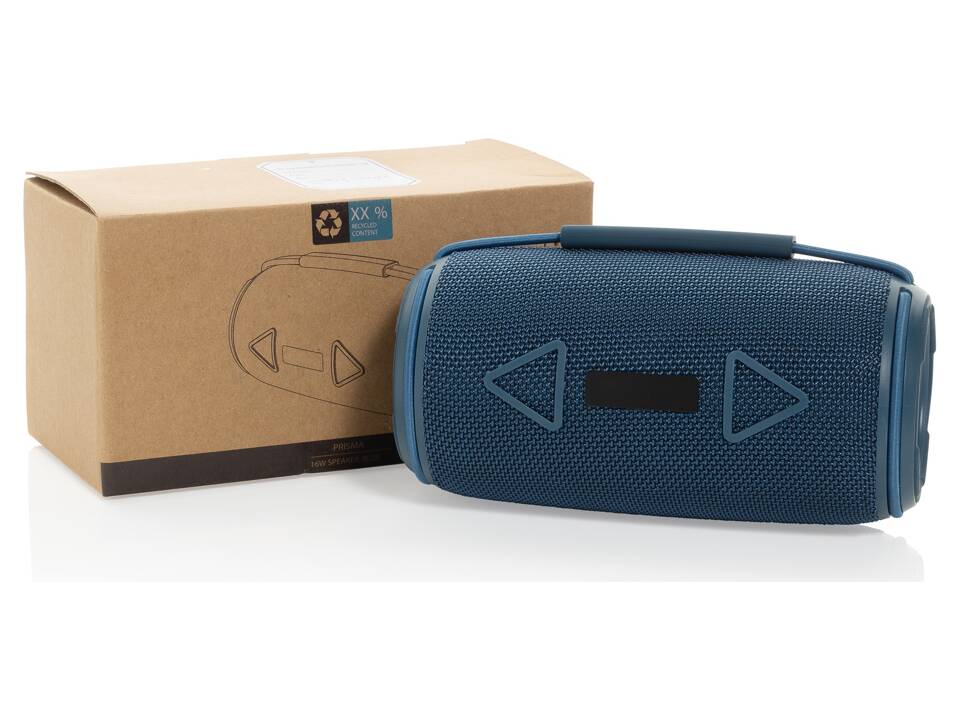 Enceinte 16W étanche IPX4 en plastique recyclé RCS Prisma 23