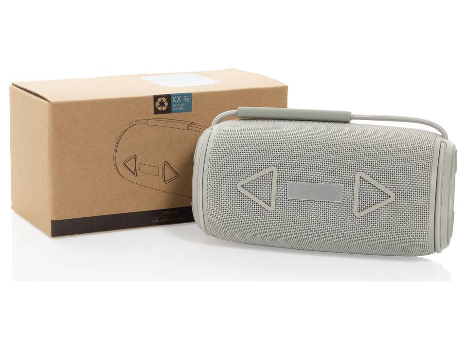 Enceinte 16W étanche IPX4 en plastique recyclé RCS Prisma 34