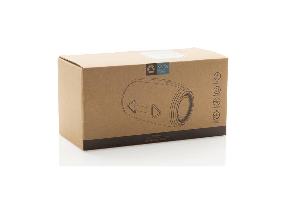 Enceinte 16W étanche IPX4 en plastique recyclé RCS Prisma 35