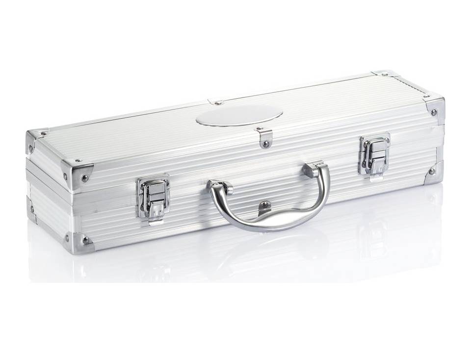 Set de 3 pcs pour barbecue en coffret aluminium 2