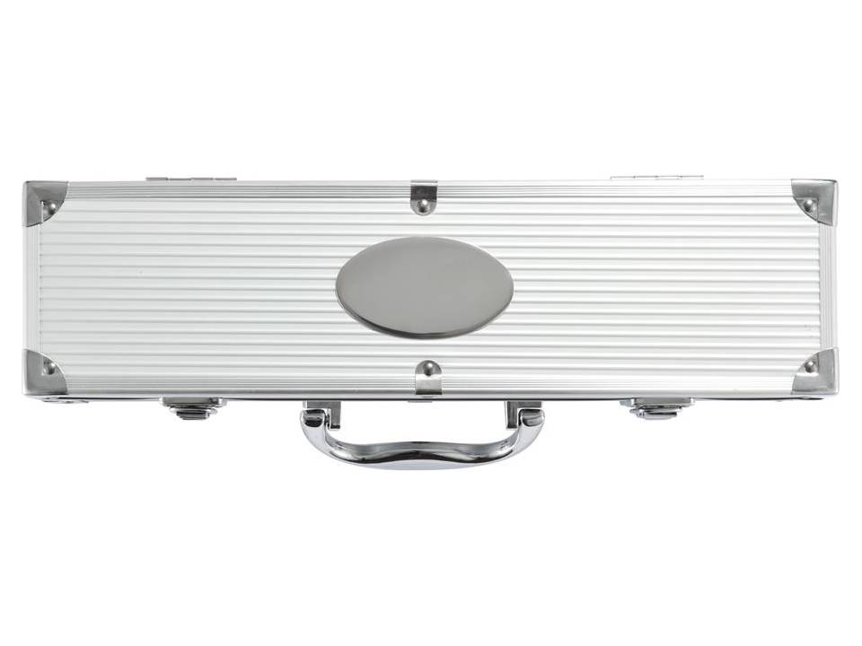 Set de 3 pcs pour barbecue en coffret aluminium 4