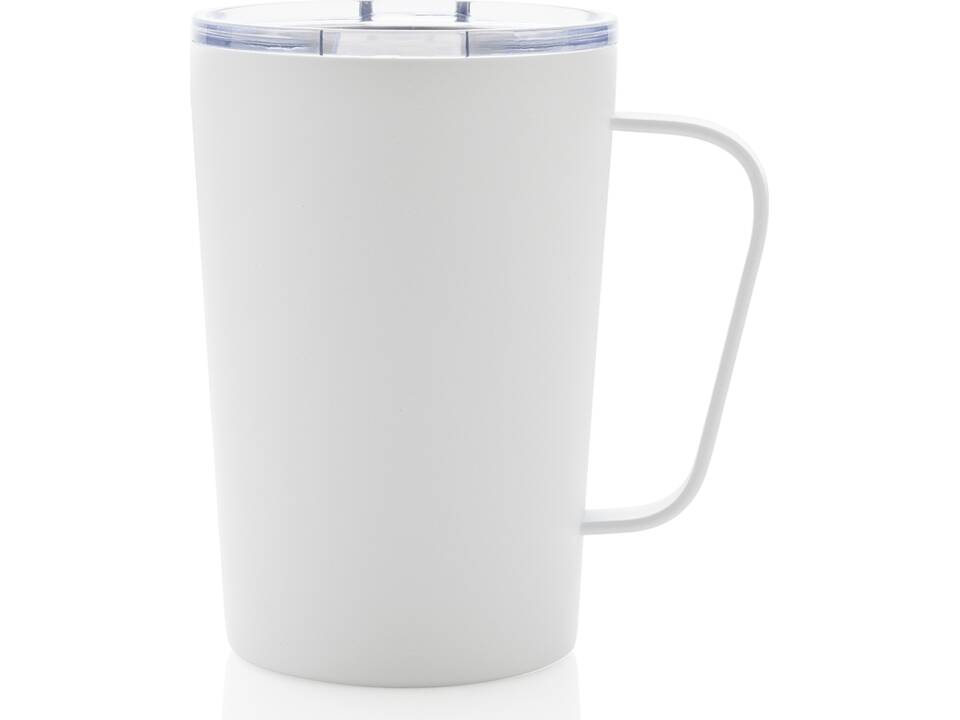 Mug moderne en acier inoxydable recyclé RCS avec couvercle 21