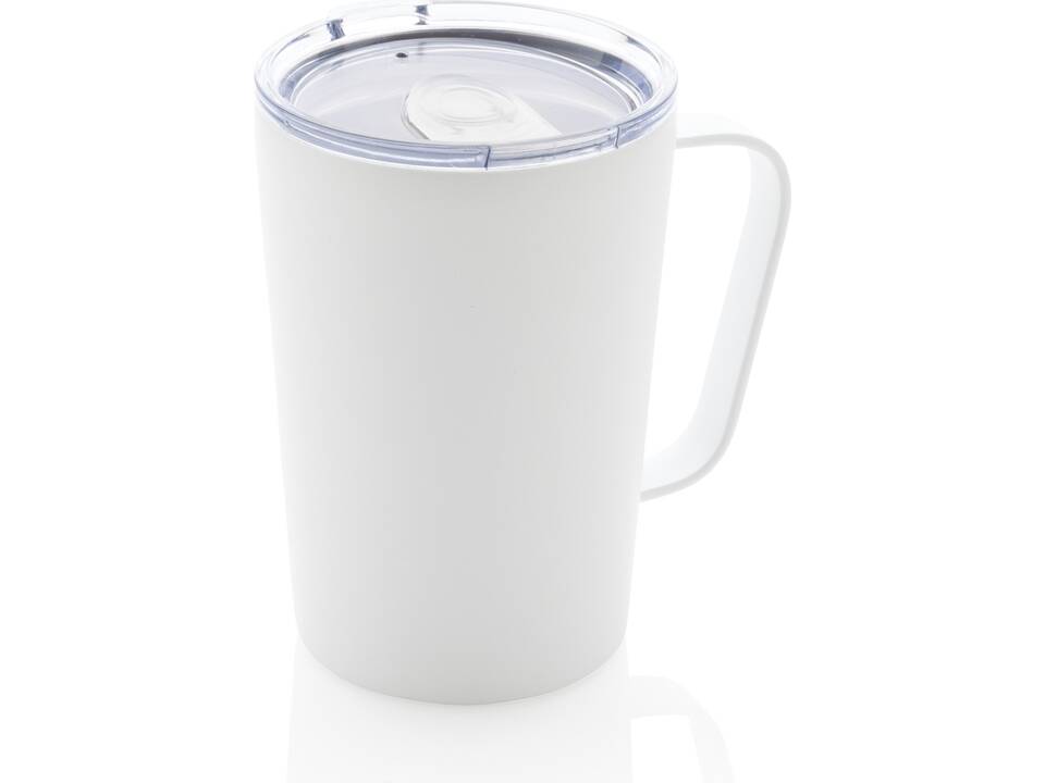 Mug moderne en acier inoxydable recyclé RCS avec couvercle 26
