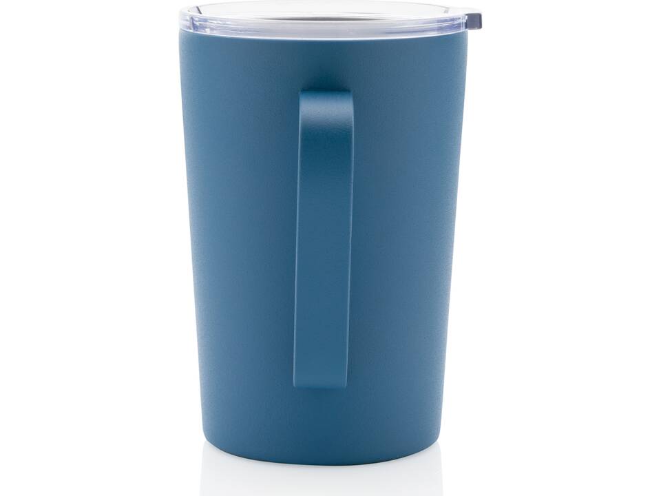 Mug moderne en acier inoxydable recyclé RCS avec couvercle 30