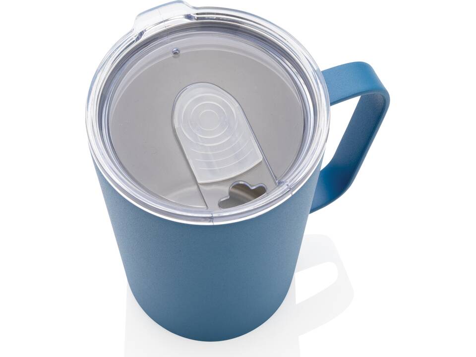 Mug moderne en acier inoxydable recyclé RCS avec couvercle 32