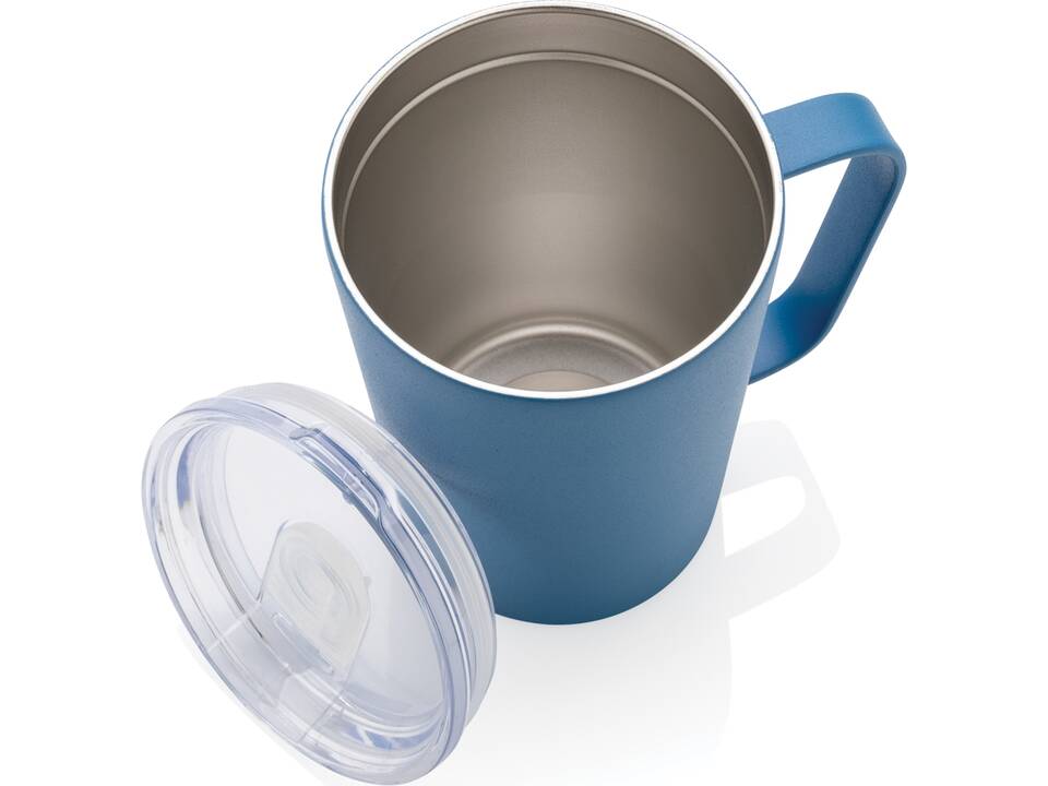 Mug moderne en acier inoxydable recyclé RCS avec couvercle 33