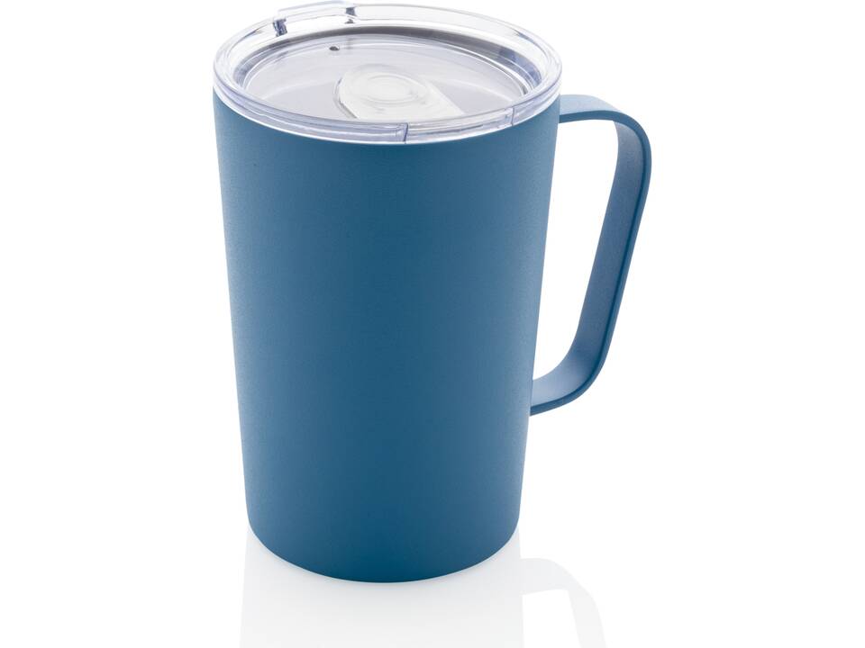 Mug moderne en acier inoxydable recyclé RCS avec couvercle 34