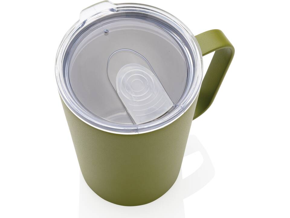 Mug moderne en acier inoxydable recyclé RCS avec couvercle 41