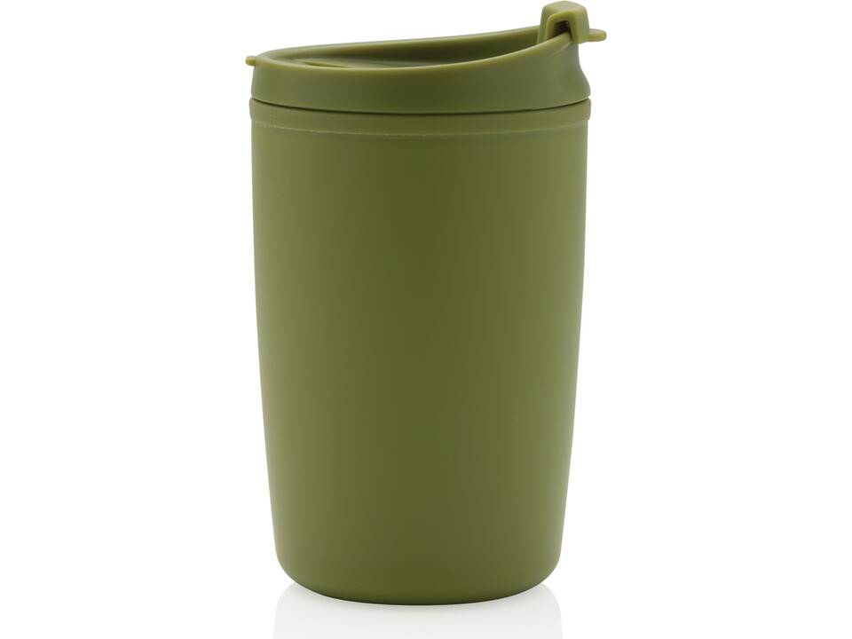 Mug en PP recyclé GRS avec couvercle à bascule 37