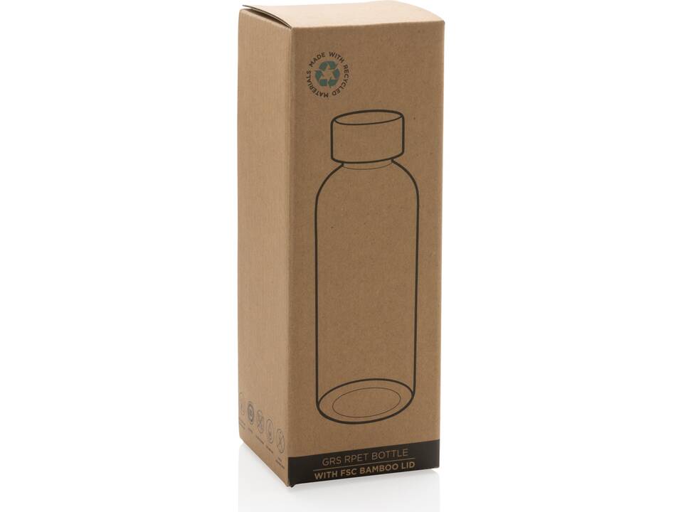 Bouteille en rPET GRS avec couvercle en bambou FSC 9