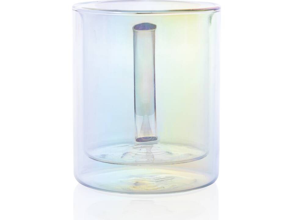 Mug double paroi en verre électroplaqué 3