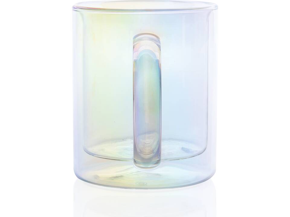 Mug double paroi en verre électroplaqué 4