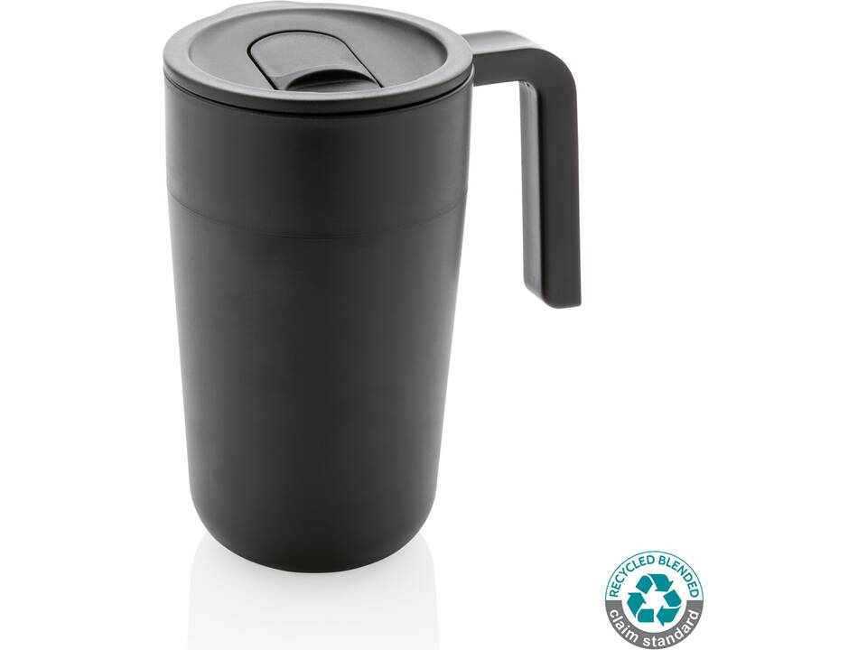 Tasse en acier inoxydable et PP recyclé GRS avec poignée 1
