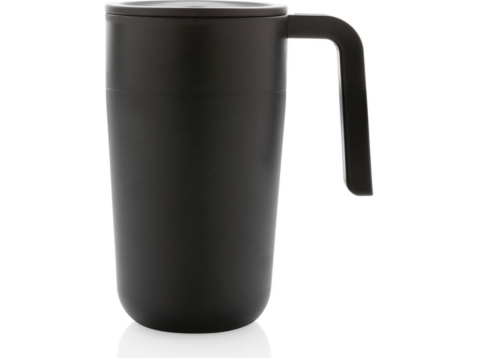Tasse en acier inoxydable et PP recyclé GRS avec poignée 2