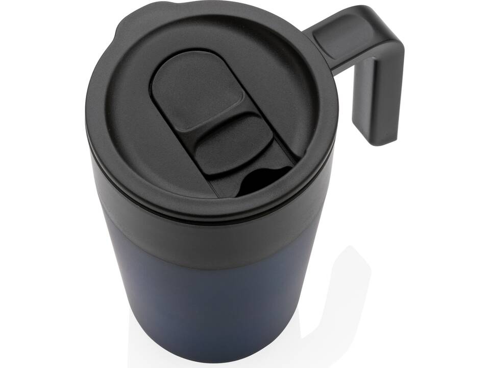 Tasse en acier inoxydable et PP recyclé GRS avec poignée 24
