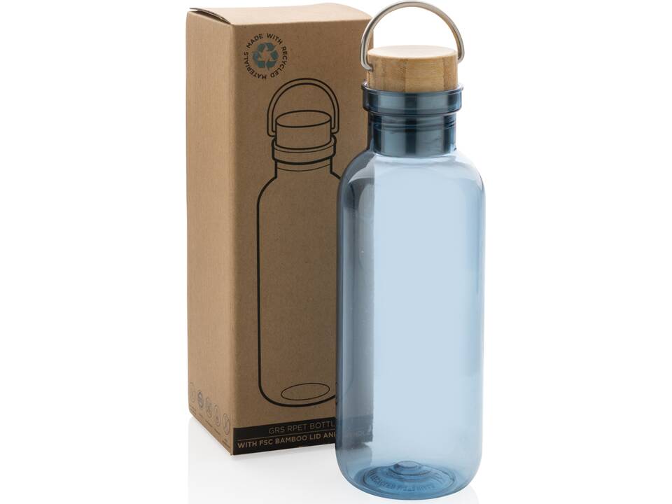 Bouteille en rPET GRS, couvercle et poignée en bambou FSC® 20