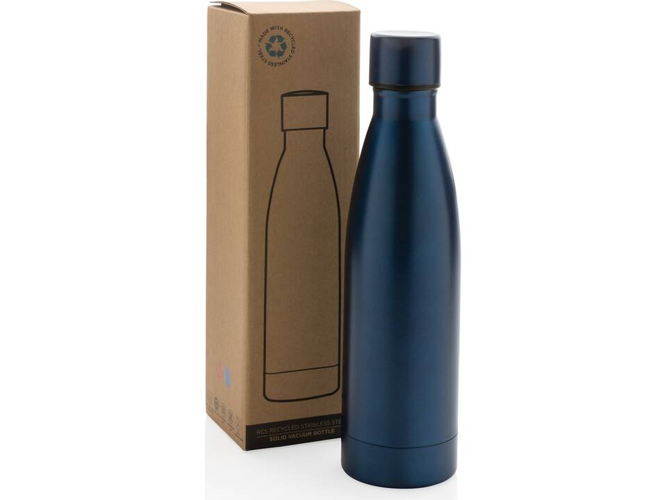 Bouteille iso couleur pleine en acier inoxydable recyclé RCS 36