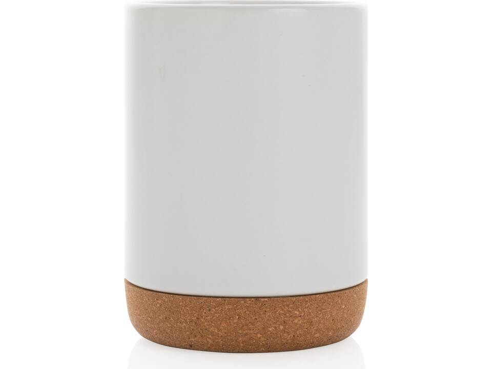 Mug en céramique avec base en liège 10