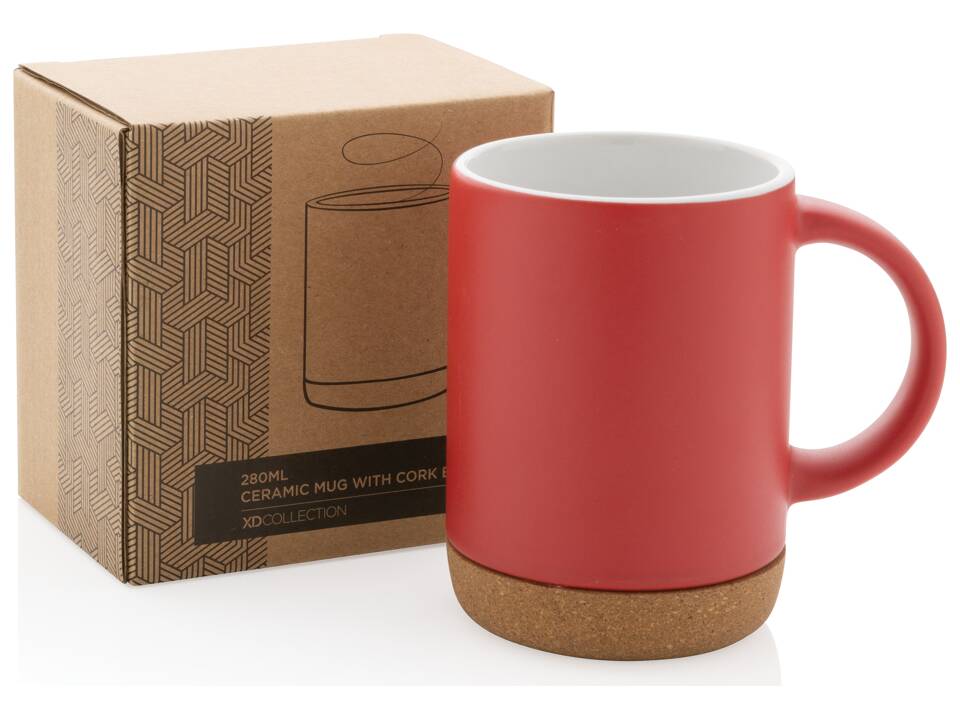 Mug en céramique avec base en liège 18