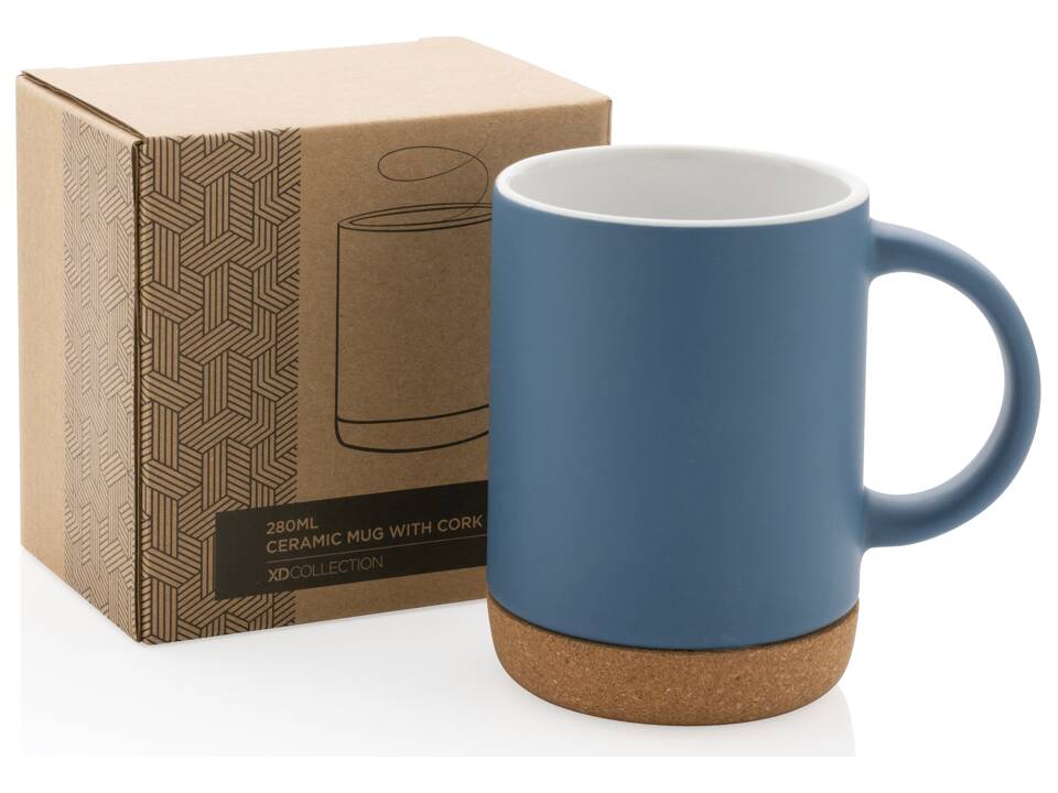 Mug en céramique avec base en liège 24