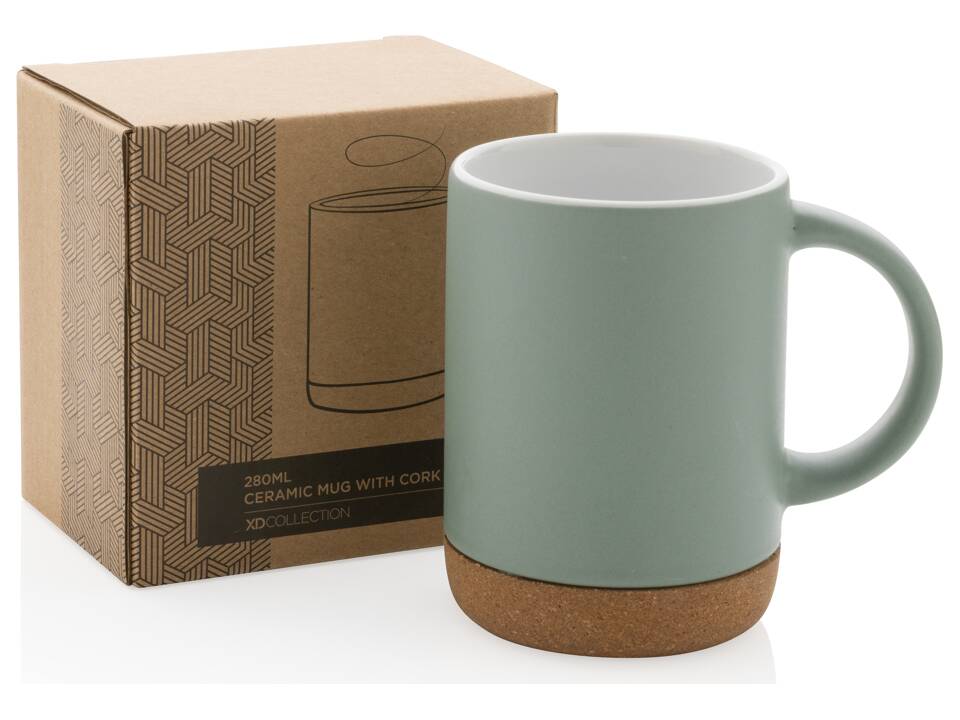 Mug en céramique avec base en liège 30