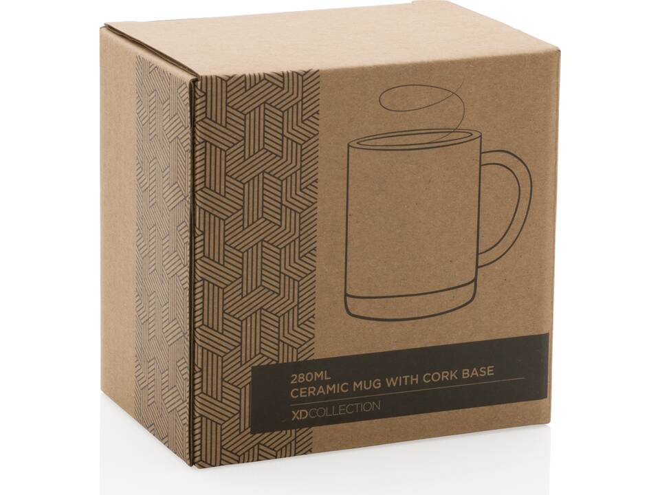 Mug en céramique avec base en liège 31