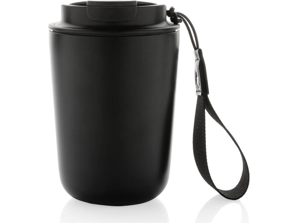 Mug iso en acier inoxydable recyclé RCS avec lanière Cuppa 3