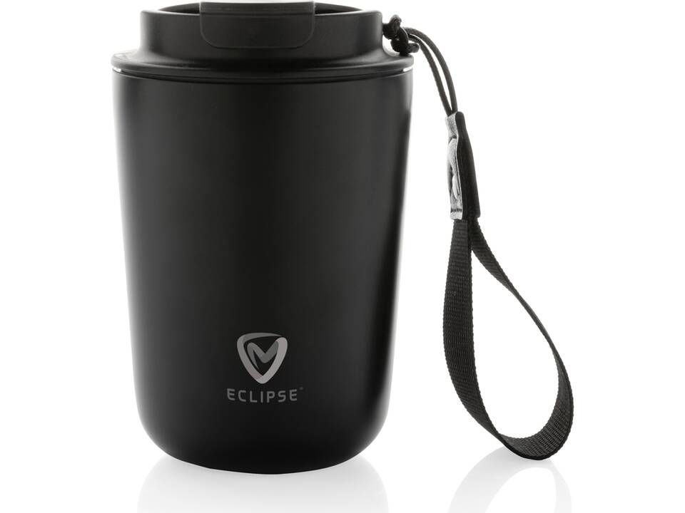 Mug iso en acier inoxydable recyclé RCS avec lanière Cuppa 8