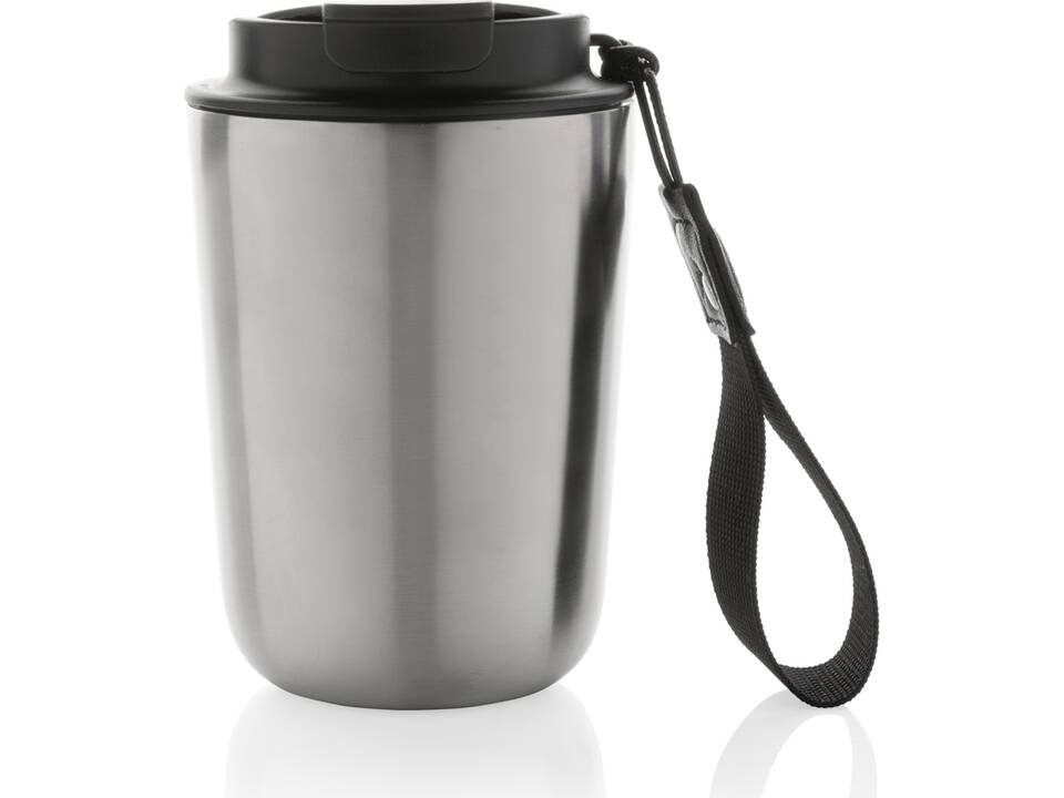 Mug iso en acier inoxydable recyclé RCS avec lanière Cuppa 11